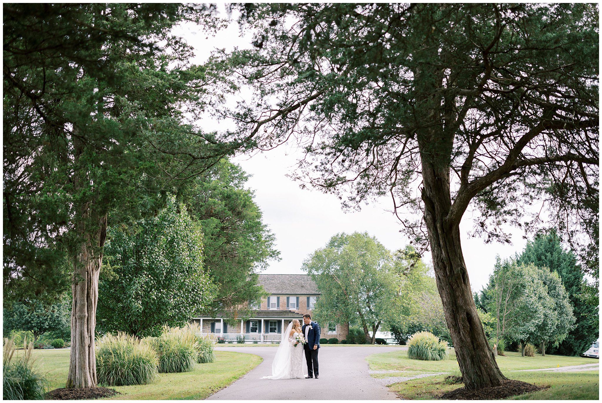 Portrait of Couple at Walkers Overlook Maryland Wedding Venue